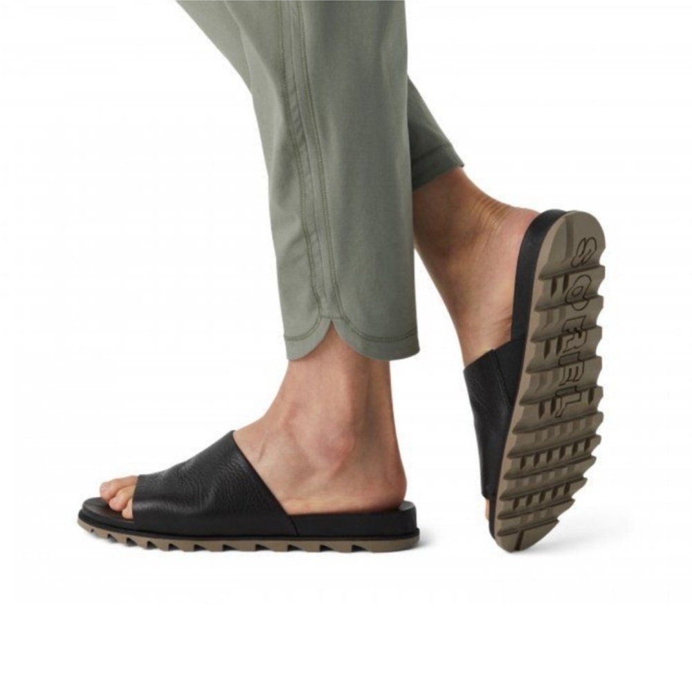SOREL ELLA II, BLOCK SLIDE SANDAL, SIZE 8